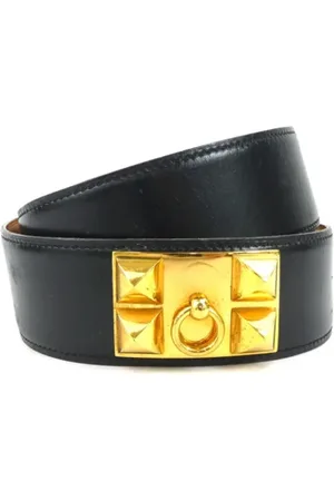 Hermès Femme, Pre-owned, Noir, Taille: ONE Size Pre-owned Cuir ceintures