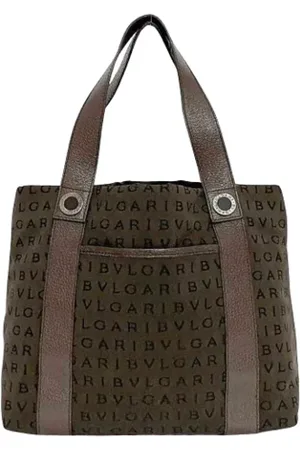 Bvlgari Femme, Pre-owned, Brun, Taille: ONE Size Pre-owned Toile sacs-ports-paule