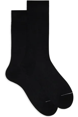 Gallo Homme, Sous-vêtements, Noir, Taille: M Chaussettes courtes noires unies en coton pour hommes