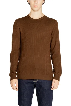 Antony Morato Homme, Pulls, Brun, Taille: M Pull Marron Uni Manches Longues Homme