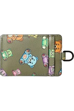Dolce & Gabbana Femme, Accessoires, Vert, Taille: ONE Size Porte-cartes Teddy Bear Portefeuille
