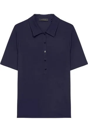 Elena Miro Femme, Tops, Bleu, Taille: 40 FR Polo à boutons