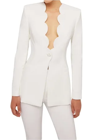 GENNY Femme, Vestes, Blanc, Taille: 38 FR Vestes