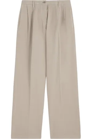 Aspesi Femme, Pantalons, , Taille: 36 FR Pantalon Large en Gabardine de Coton avec Double Pince