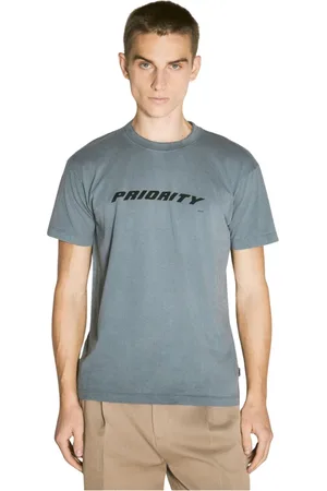 Eytys Homme, Tops, Gris, Taille: L/Xl T-shirt à col rond avec impression