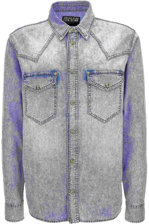 VERSACE Homme, Chemises, Gris, Taille: M Chemises