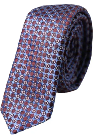 Dolce & Gabbana Homme, Accessoires, Multicolore, Taille: ONE Size Cravate en soie bleue et violette à motifs