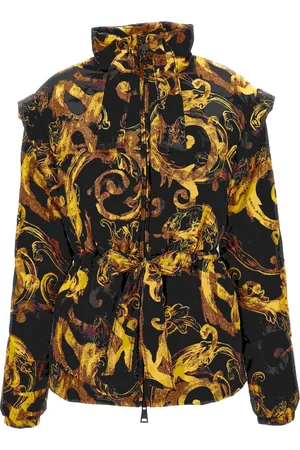 VERSACE Femme, Vestes, Noir, Taille: 36 FR Manteaux