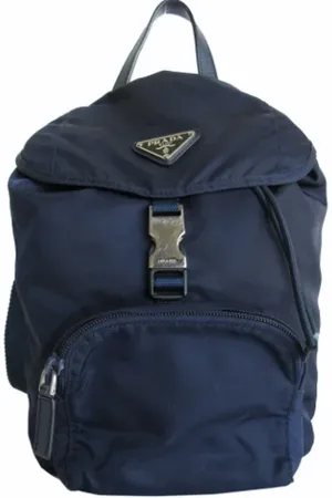 Prada Femme, Pre-owned, Bleu, Taille: ONE Size Pre-owned Nylon sacs-prada