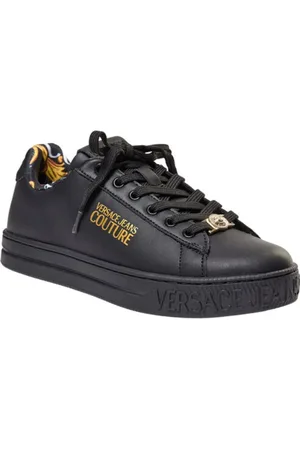VERSACE Femme, Chaussures, Noir, Taille: 37 EU Baskets