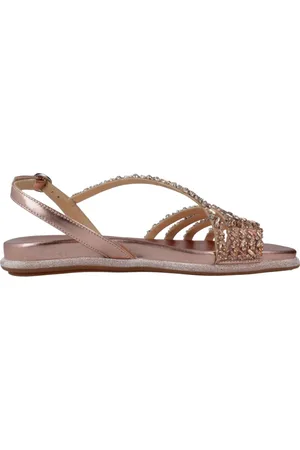 Alma en Pena Femme, Chaussures, Rose, Taille: 38 EU Sandales plates élégantes pour femmes