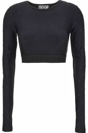 VERSACE Femme, Tops, Noir, Taille: 38 FR T-shirts et Polos