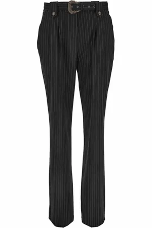 VERSACE Femme, Pantalons, Noir, Taille: 38 FR Pantalon