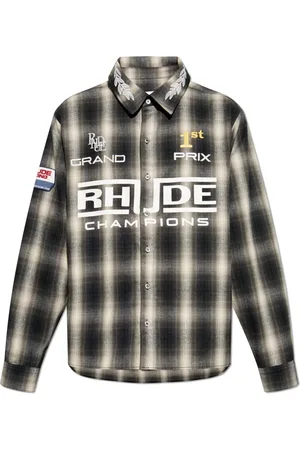 Rhude Homme, Chemises, Gris, Taille: M Chemise à Carreaux