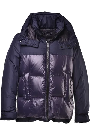 BALDININI Homme, Vestes, Bleu, Taille: L Down jacket in nylon