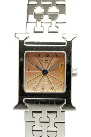 Hermès Femme, Pre-owned, Rose, Taille: ONE Size Pre-owned Acier inoxydable montres