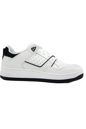 Tommy Hilfiger Homme, Chaussures, Blanc, Taille: 43 EU Baskets en cuir beige