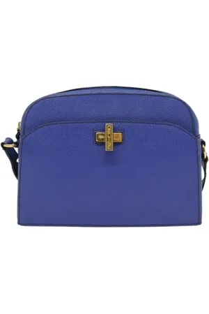 Céline Femme, Pre-owned, Bleu, Taille: ONE Size Pre-owned Cuir sacs-celine