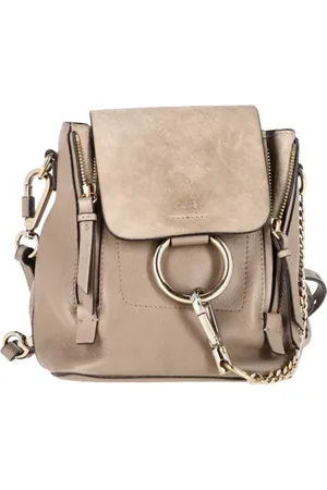 Chloé Femme, Pre-owned, Gris, Taille: ONE Size Pre-owned Cuir sacs-dos