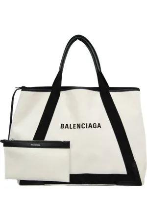 Balenciaga Femme, Pre-owned, Blanc, Taille: ONE Size Pre-owned Toile cabas