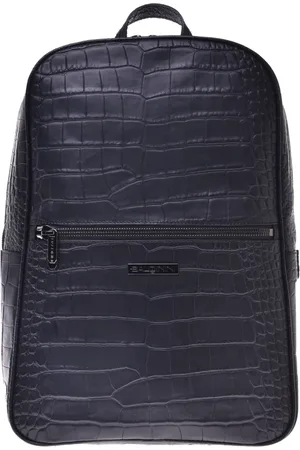 BALDININI Homme, Sacs, Noir, Taille: ONE Size Backpack in crocodile print