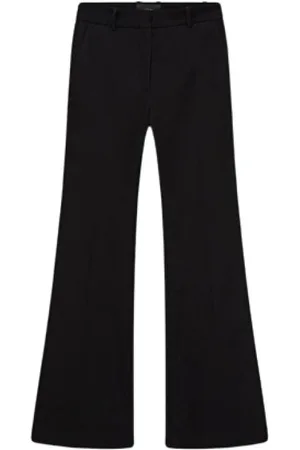 Joseph Femme, Pantalons, Noir, Taille: 44 FR Pantalon Évasé en Gabardine Stretch