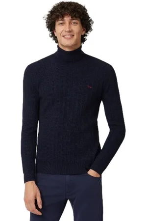 HARMONT&BLAINE Homme, Pulls, Bleu, Taille: M Vêtements pour hommes Pull Bleu Aw24