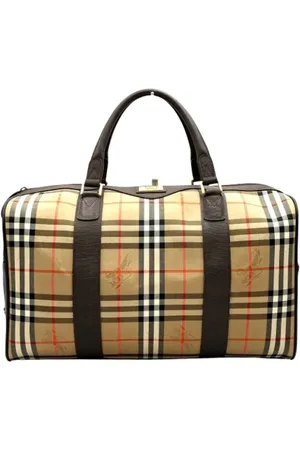 Burberry Unisex, Pre-owned, , Taille: ONE Size Pre-owned Toile sacs-de-voyage