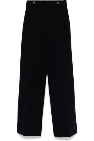 Twin-Set Femme, Pantalons, Noir, Taille: 38 FR Pantalon Élégant Bleu pour Femmes