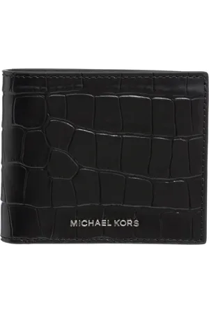 Michael Kors Homme, Accessoires, Noir, Taille: ONE Size Portefeuille Classique avec Logo et Emplacements pour Cartes