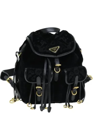 Prada Femme, Pre-owned, Noir, Taille: ONE Size Pre-owned Tissu sacs-dos