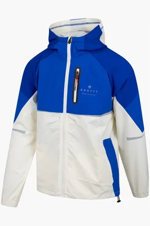 Cruyff Homme, Vestes, Multicolore, Taille: L Nocturnal Bleu/Blanc Coupe-Vent Aventure
