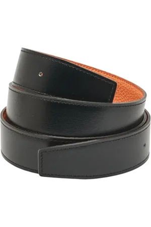 Hermès Homme, Pre-owned, Noir, Taille: ONE Size Pre-owned Cuir ceintures
