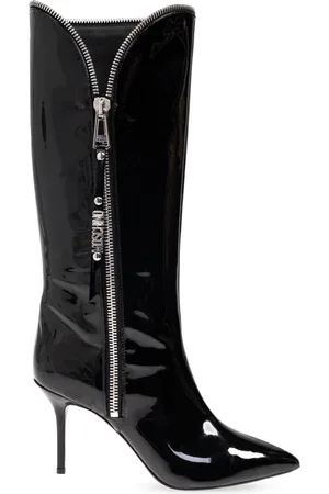 Moschino Femme, Chaussures, Noir, Taille: 38 EU Bottes en cuir