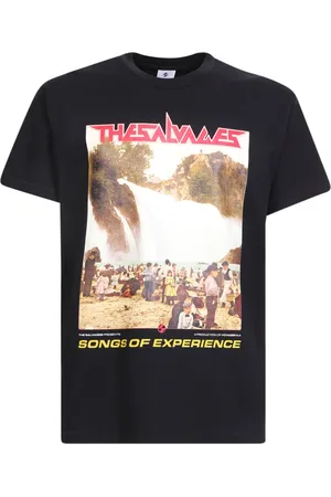THE SALVAGES Homme, Tops, Noir, Taille: M T-shirt Noir avec Impression Graphique