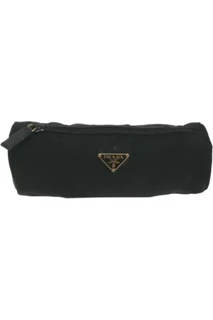 Prada Femme, Pre-owned, Noir, Taille: ONE Size Pre-owned Tissu pochettes-minaudieres