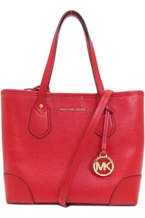 Michael Kors Femme, Pre-owned, Rouge, Taille: ONE Size Pre-owned Cuir sacs-ports-paule