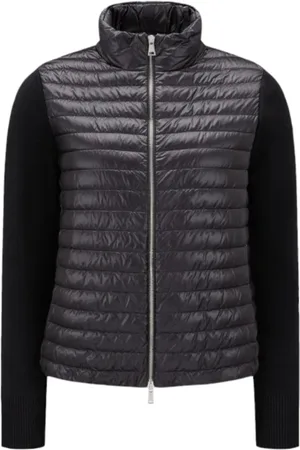 Moncler Femme, Vestes, Noir, Taille: 36 FR Gilet en laine rembourré noir