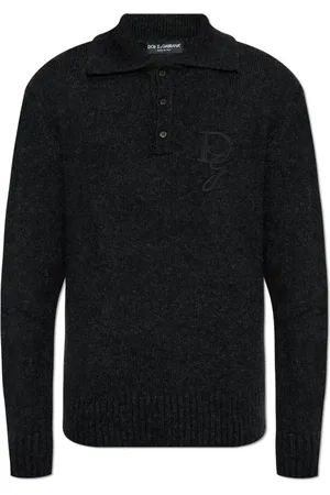Dolce & Gabbana Homme, Tops, Gris, Taille: S Polo sweater
