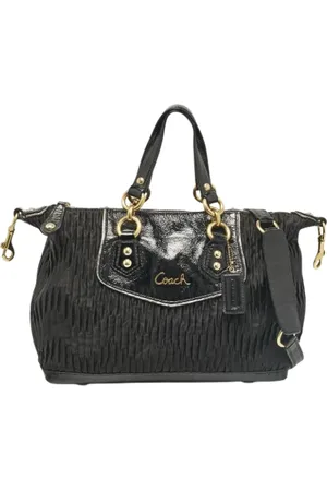 Coach Femme, Pre-owned, Noir, Taille: ONE Size Pre-owned Cuir cabas