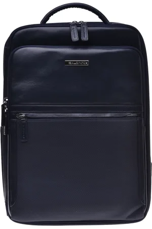 BALDININI Homme, Sacs, Bleu, Taille: ONE Size Backpack in leather and nylon