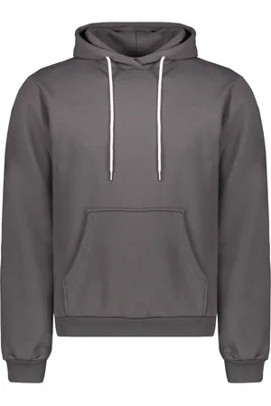 JOHN ELLIOTT Homme, Sweatshirts et sweats à capuche, Gris, Taille: S Sweat à Capuche Côtelé en Mélange de Coton