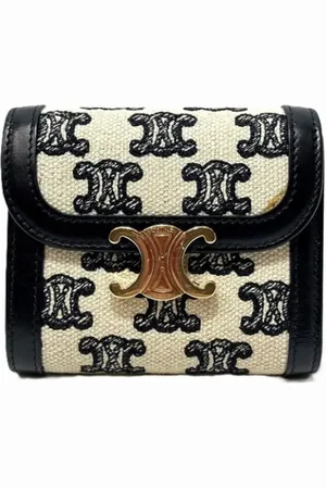 Céline Femme, Pre-owned, Noir, Taille: ONE Size Pre-owned Toile petite-maroquinerie