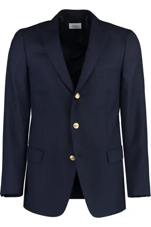 Bally Homme, Vestes, Bleu, Taille: M Blazer en Laine avec Col Revers