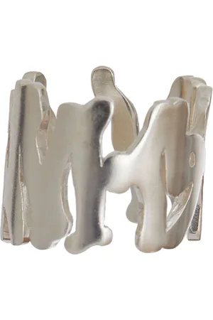 MAGLIANO Femme, Accessoires, Gris, Taille: M Bague Argent Design Élégant