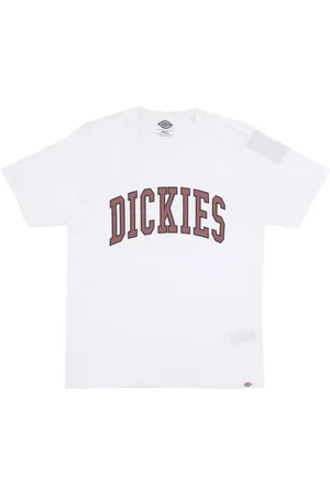 Dickies Homme, Tops, Blanc, Taille: S T-shirt col rond Coupe ample Logo