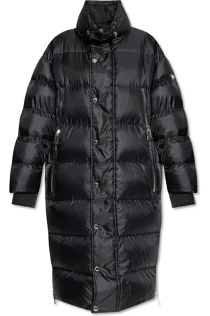 Michael Kors Femme, Manteaux, Noir, Taille: 38 FR Doudoune avec large col