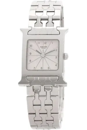 Hermès Femme, Pre-owned, Gris, Taille: ONE Size Pre-owned Acier inoxydable montres