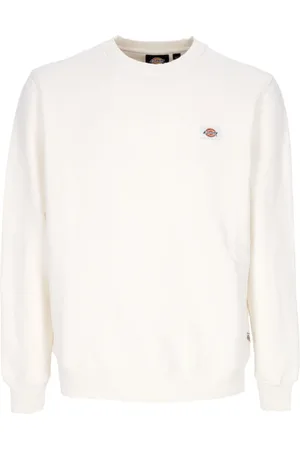 Dickies Homme, Sweatshirts et sweats à capuche, Blanc, Taille: L Oakport Crewneck Pull pour homme