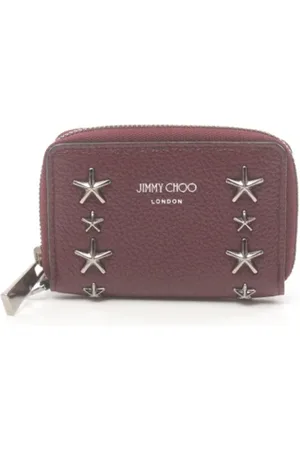 Jimmy Choo Femme, Pre-owned, Brun, Taille: ONE Size Pre-owned Cuir petite-maroquinerie